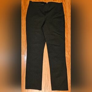 H&M Black Pinstripe Ankle Pants